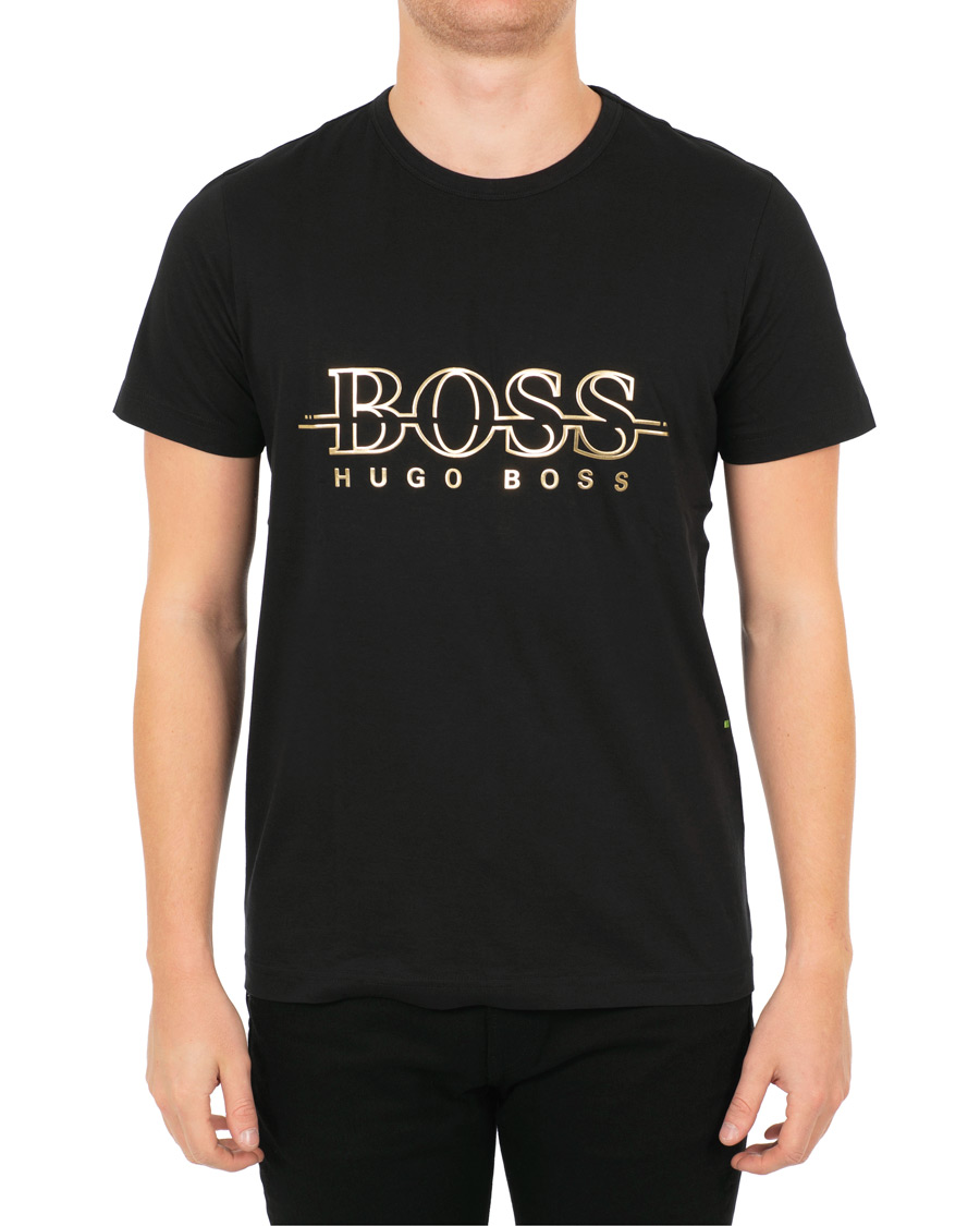 Herre | T-Shirts | BOSS GREEN | BOSS Athleisure Tee Gold Black