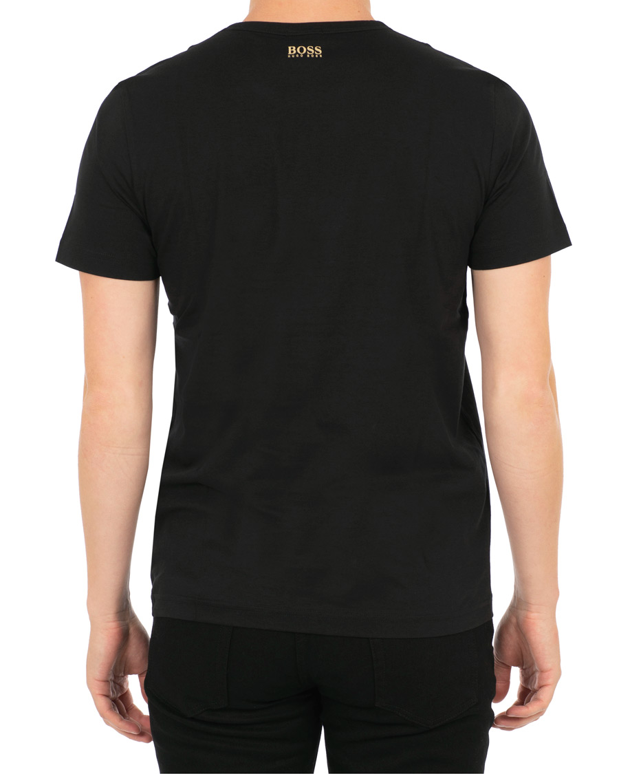 Herre | T-Shirts | BOSS GREEN | BOSS Athleisure Tee Gold Black