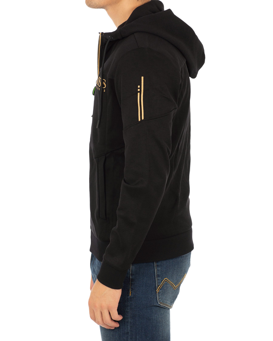 Herre | Trøjer | BOSS GREEN | BOSS Athleisure Saggy Full Zip Hoodie Black