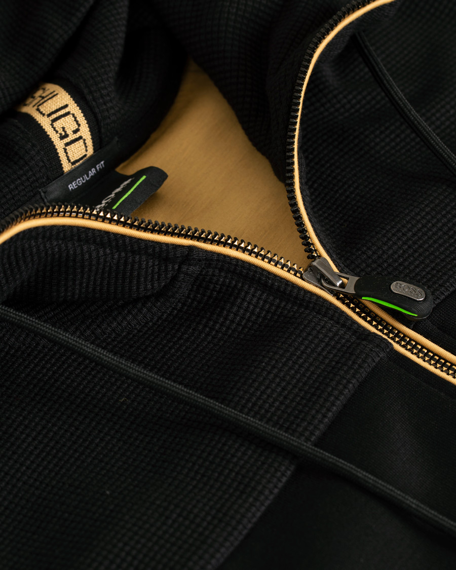 Herre | Trøjer | BOSS GREEN | BOSS Athleisure Saggy Full Zip Hoodie Black