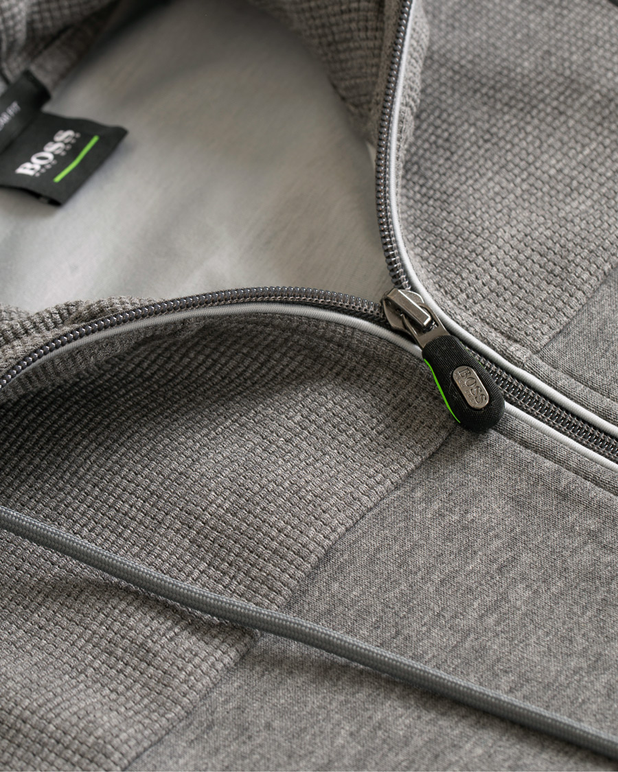 Herre | Trøjer | BOSS GREEN | BOSS Athleisure Saggy Full Zip Hoodie Mid Melange
