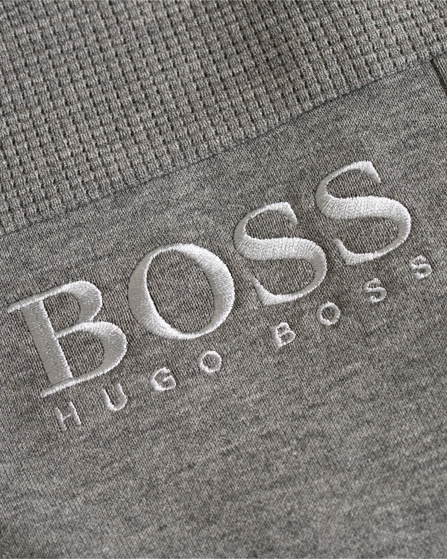 Herre | Trøjer | BOSS GREEN | BOSS Athleisure Saggy Full Zip Hoodie Mid Melange