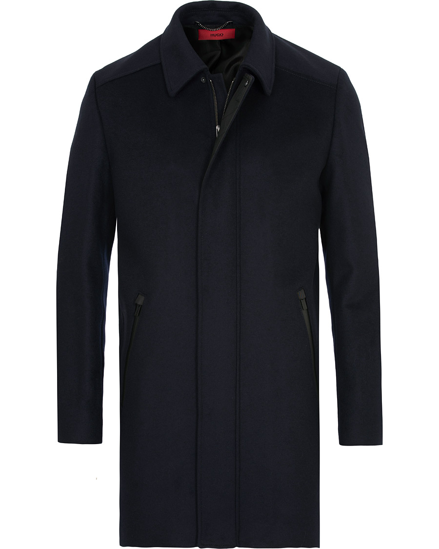Herre | Jakker | HUGO | Marec Wool/Cashmere Coat Navy