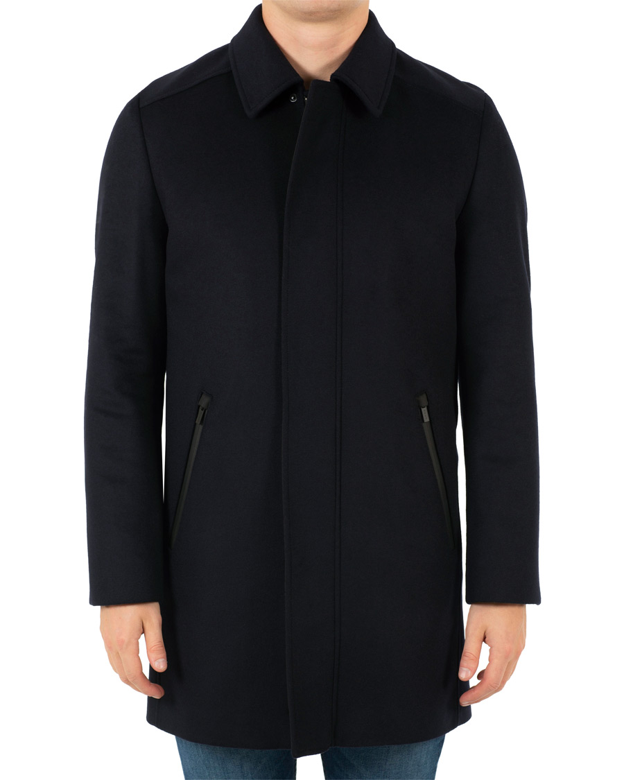 Herre | Jakker | HUGO | Marec Wool/Cashmere Coat Navy