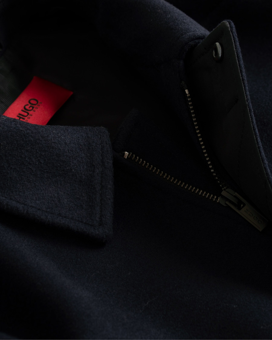 Herre | Jakker | HUGO | Marec Wool/Cashmere Coat Navy