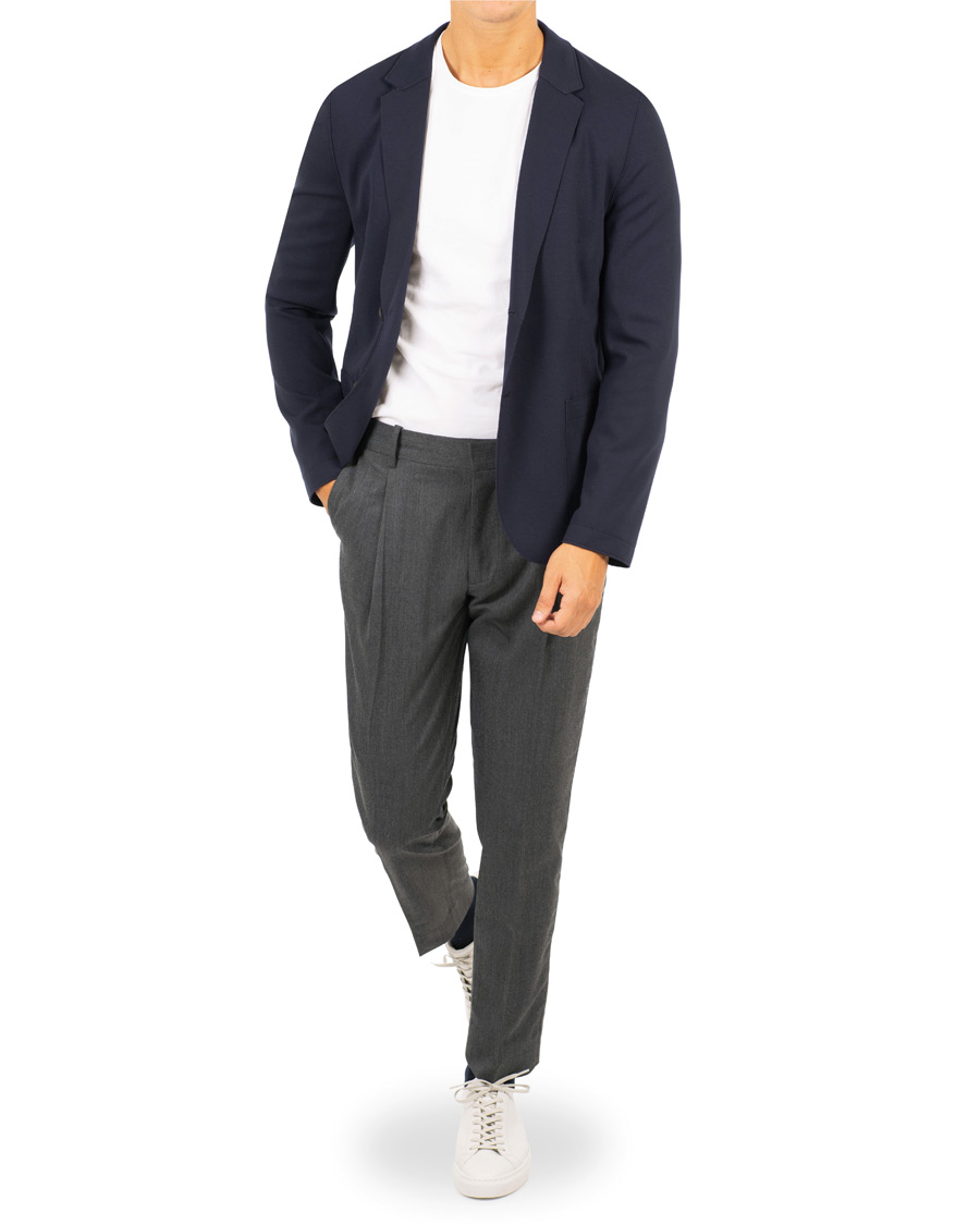 Herre | Blazere & jakker | HUGO | Agaltu Jersey Blazer Navy