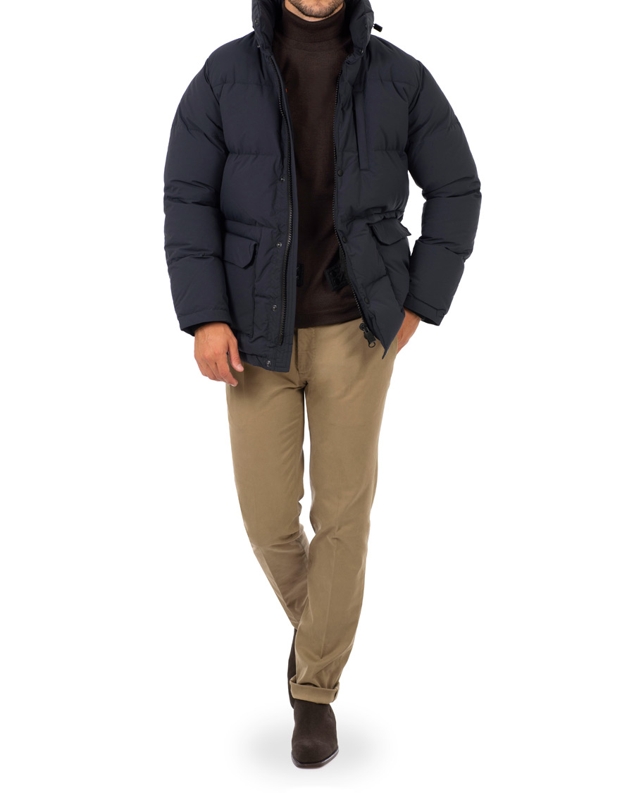 Herre | Jakker | Aspesi | Moschino Down Hooded Jacket Navy