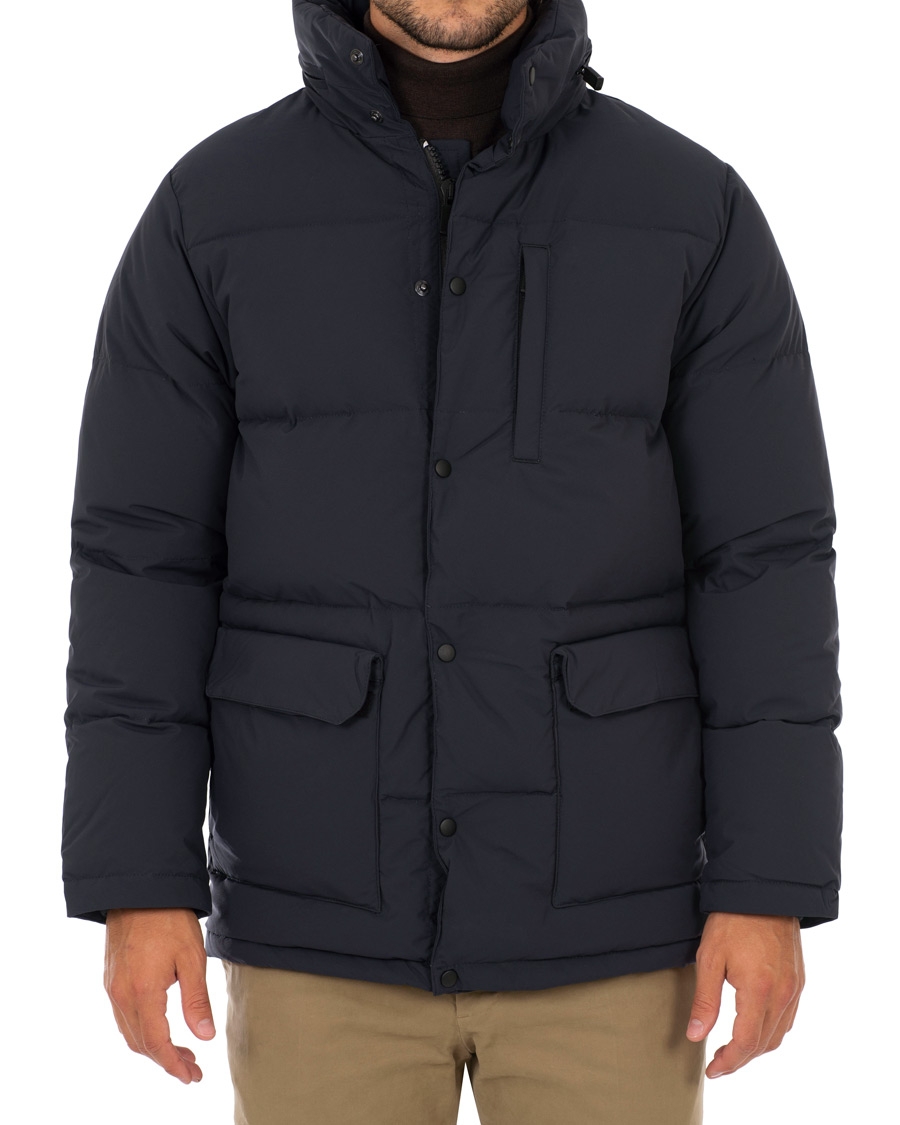 Herre | Jakker | Aspesi | Moschino Down Hooded Jacket Navy