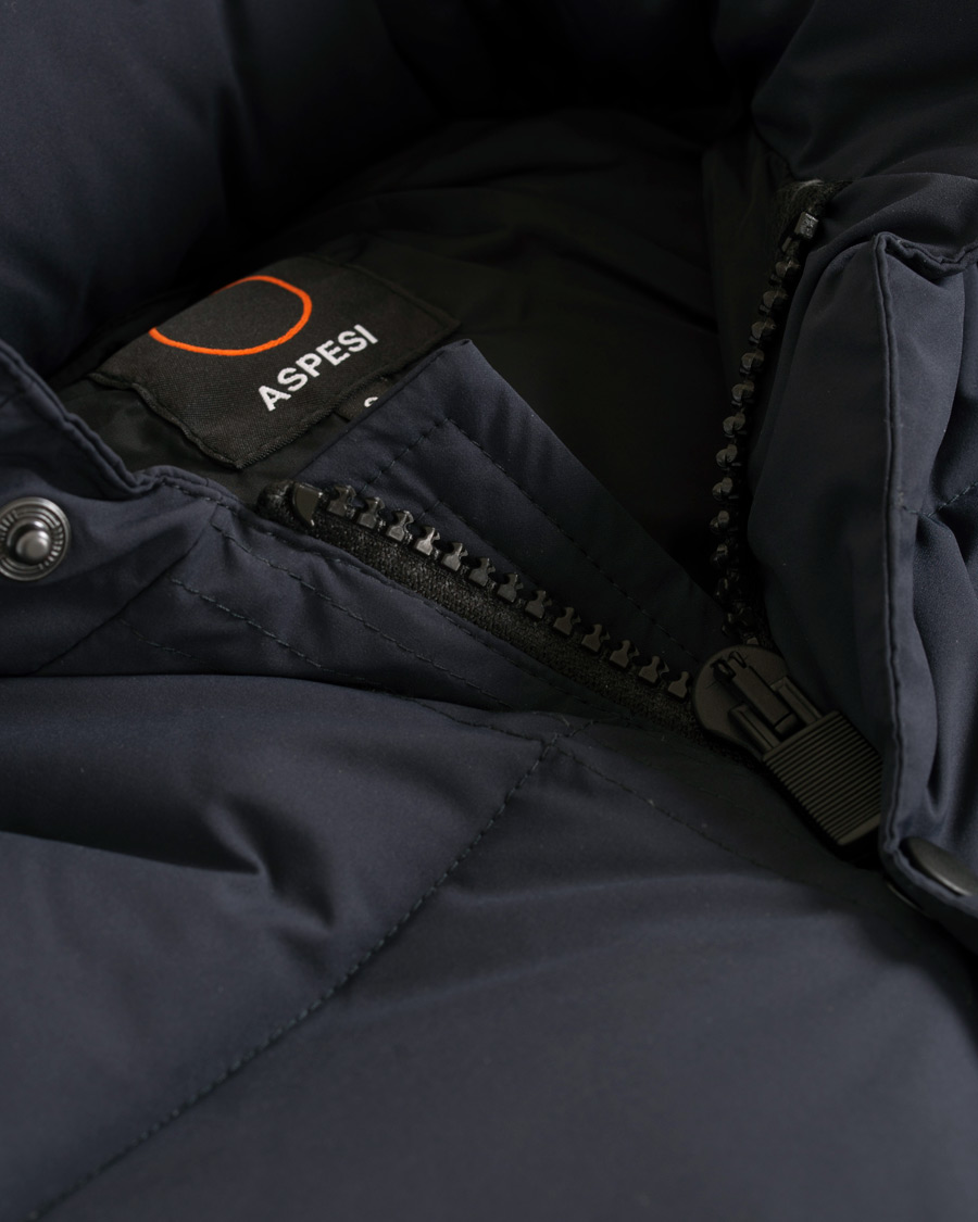 Herre | Jakker | Aspesi | Moschino Down Hooded Jacket Navy