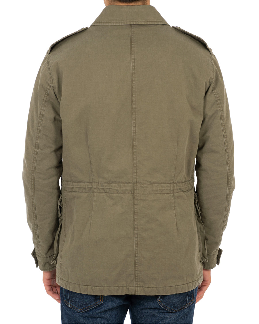 Herre | Jakker | Aspesi | Vancouver Lined Cotton Field Jacket Army Green