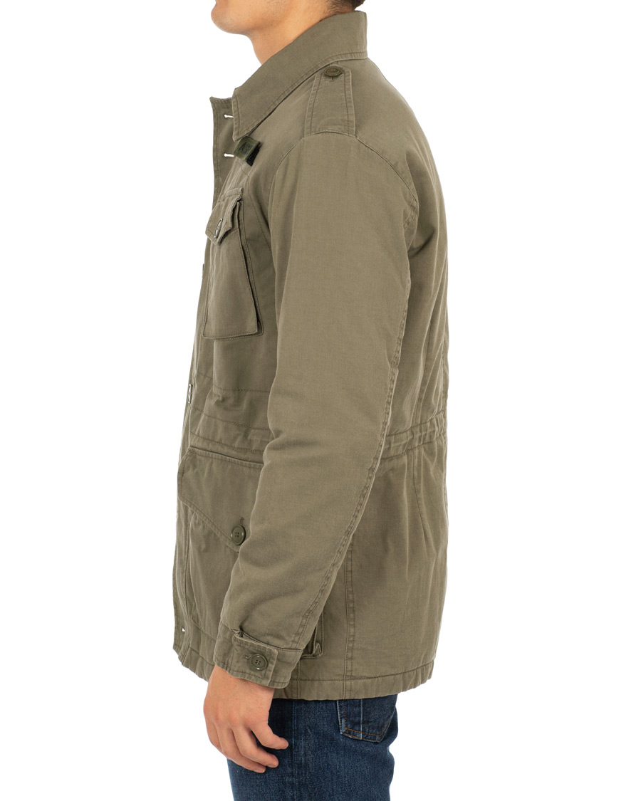 Herre | Jakker | Aspesi | Vancouver Lined Cotton Field Jacket Army Green
