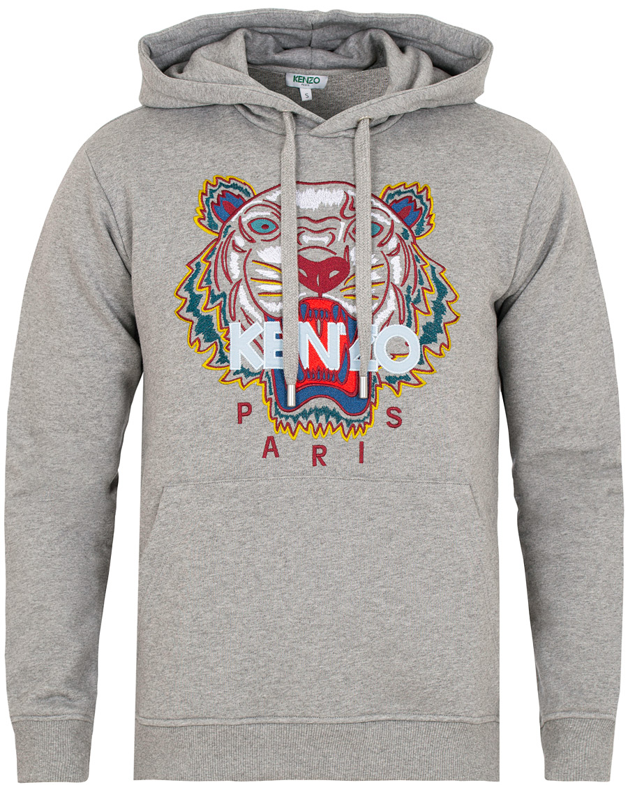 KENZO Tiger Hoodie Grey hos CareOfCarl