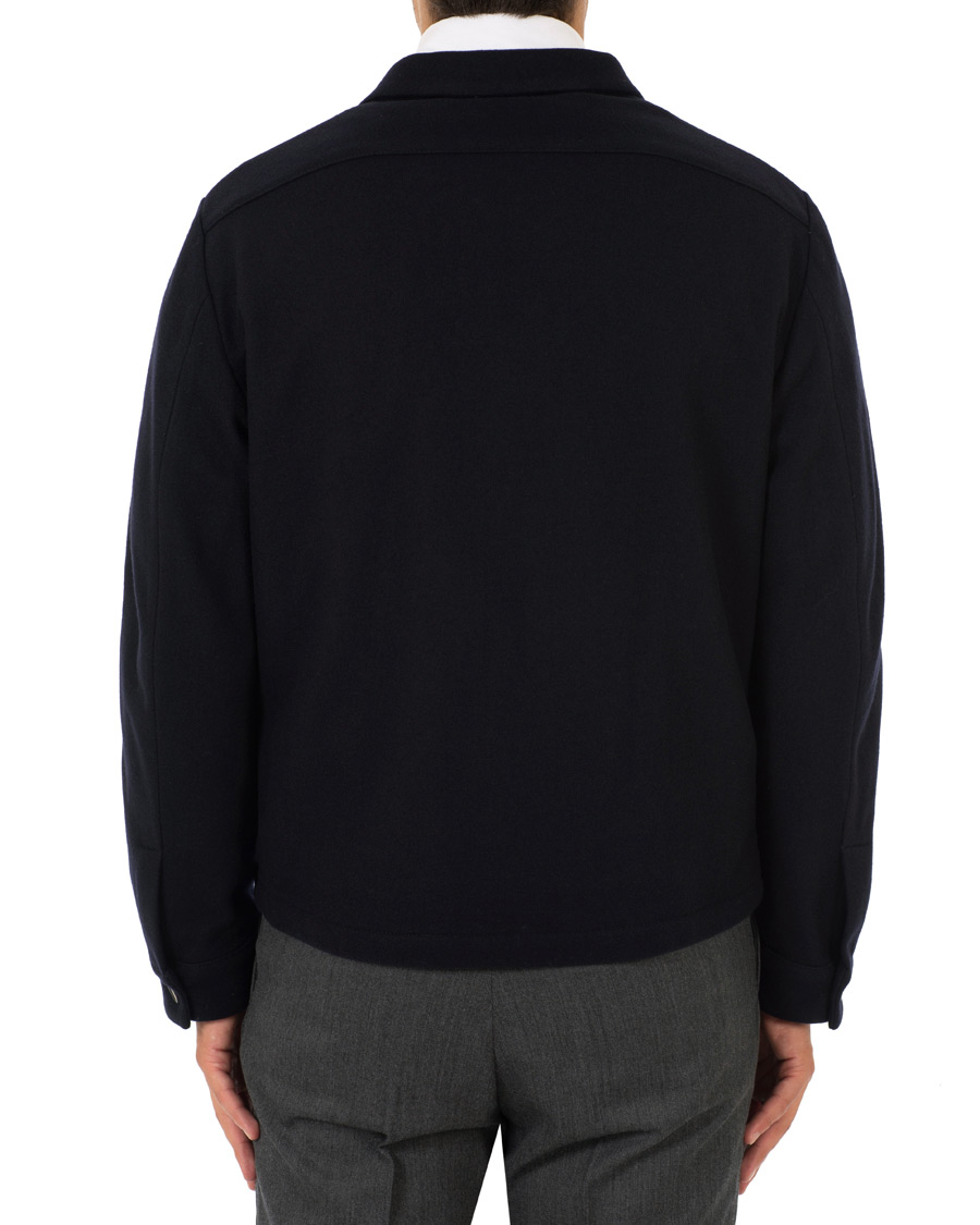 Herre | Jakker | Barena | Cedro Wool Shirt Jacket Navy