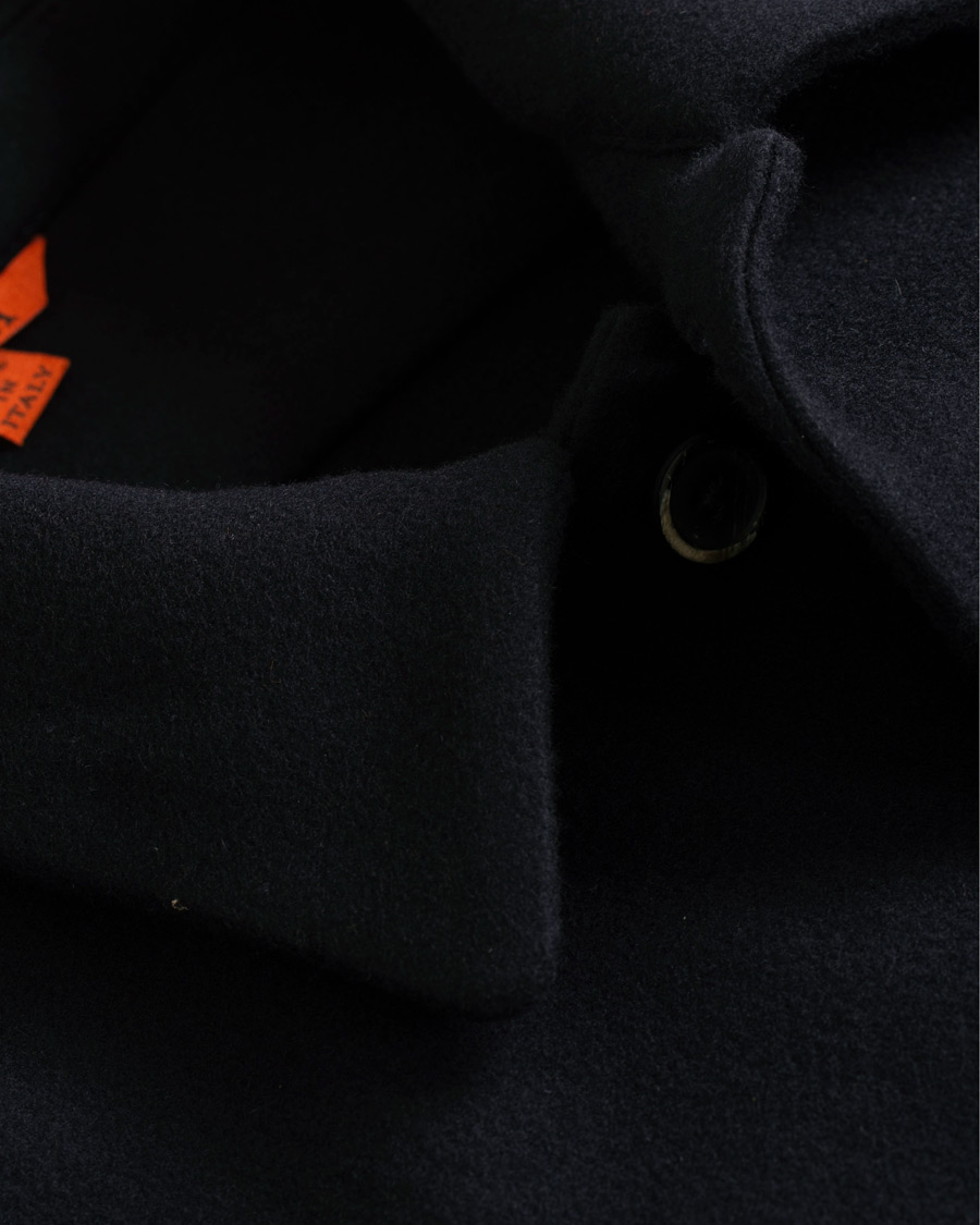 Herre | Jakker | Barena | Cedro Wool Shirt Jacket Navy