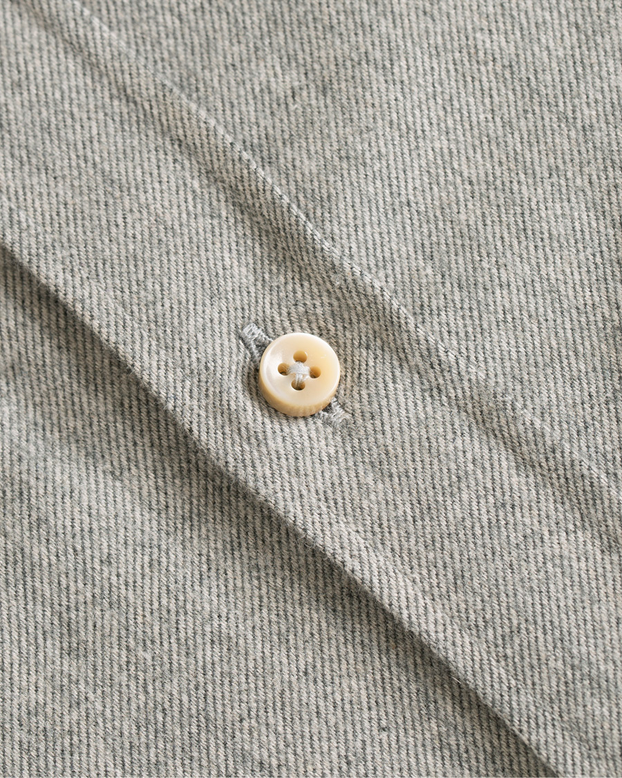 Herre | Skjorter | Stenströms | Slimline Flannel Shirt Grey