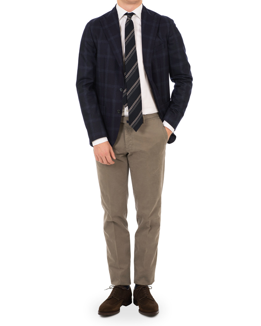 Herre | Blazere & jakker | Stenströms | Wool Glencheck Blazer Navy
