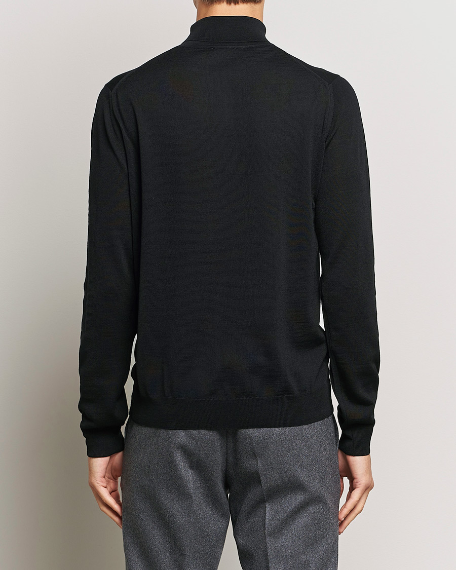 Herre | Trøjer | Stenströms | Fine Merino Rollneck Black