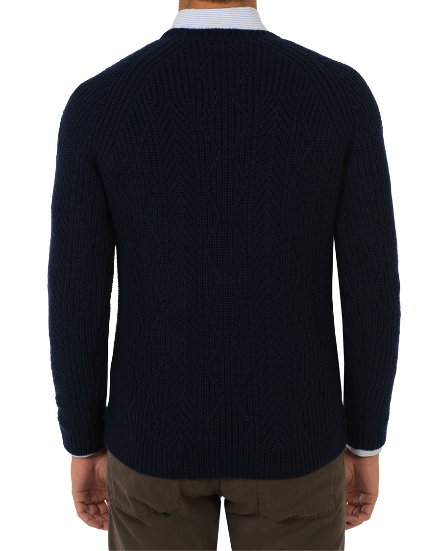 Herre | Trøjer | Etro | Cable Knit Crew Neck Navy