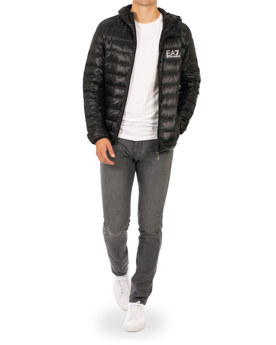 Herre | Jakker | EA7 | Train Core Light Down Hoodie Jacket Black