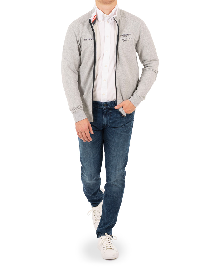 Herre | Trøjer | Hackett | Aston Martin Full Zip Grey