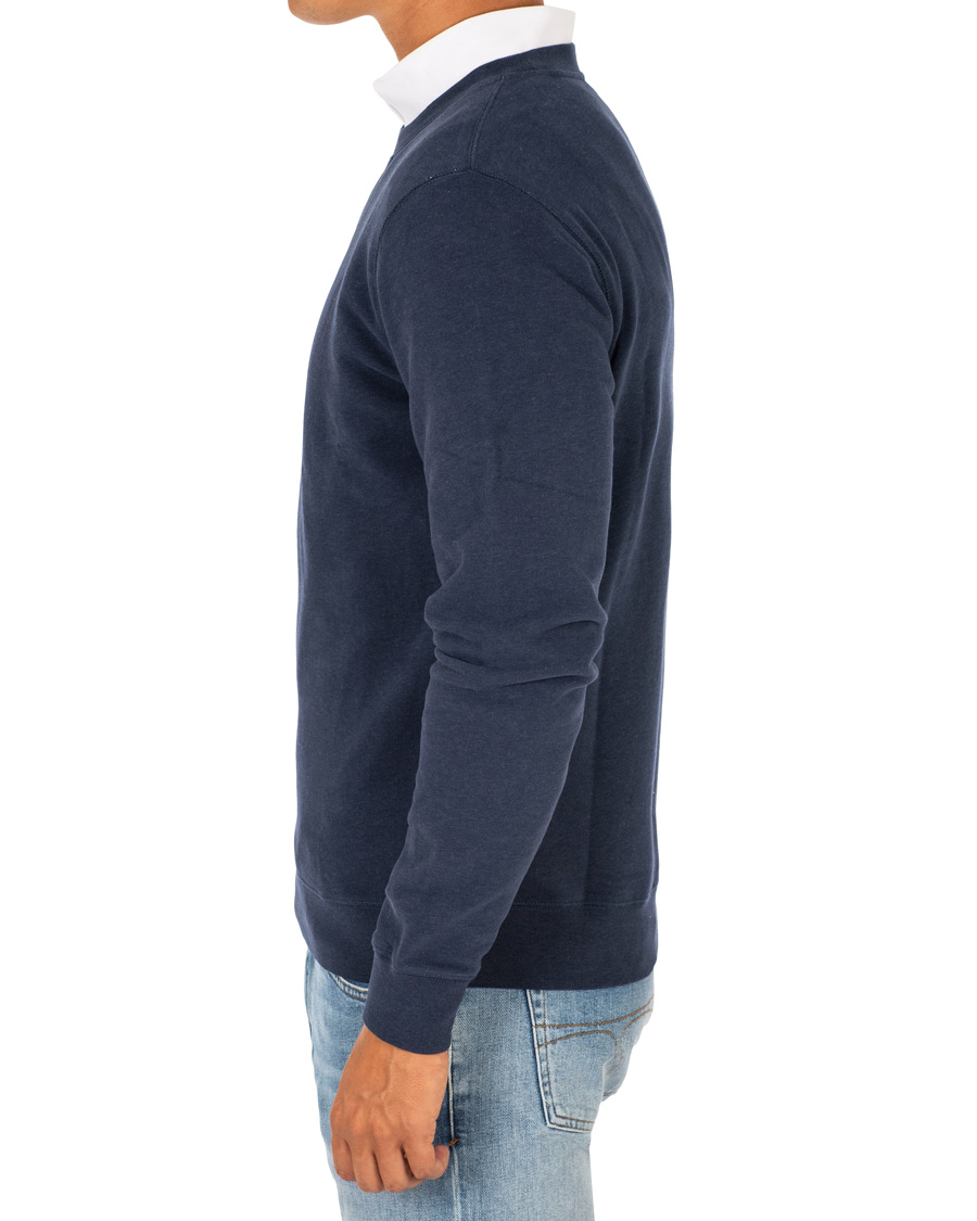 Herre | Trøjer | Sunspel | Loopback Sweatshirt Navy Melange