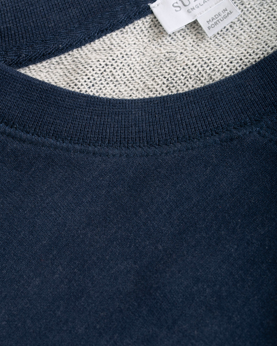 Herre | Trøjer | Sunspel | Loopback Sweatshirt Navy Melange