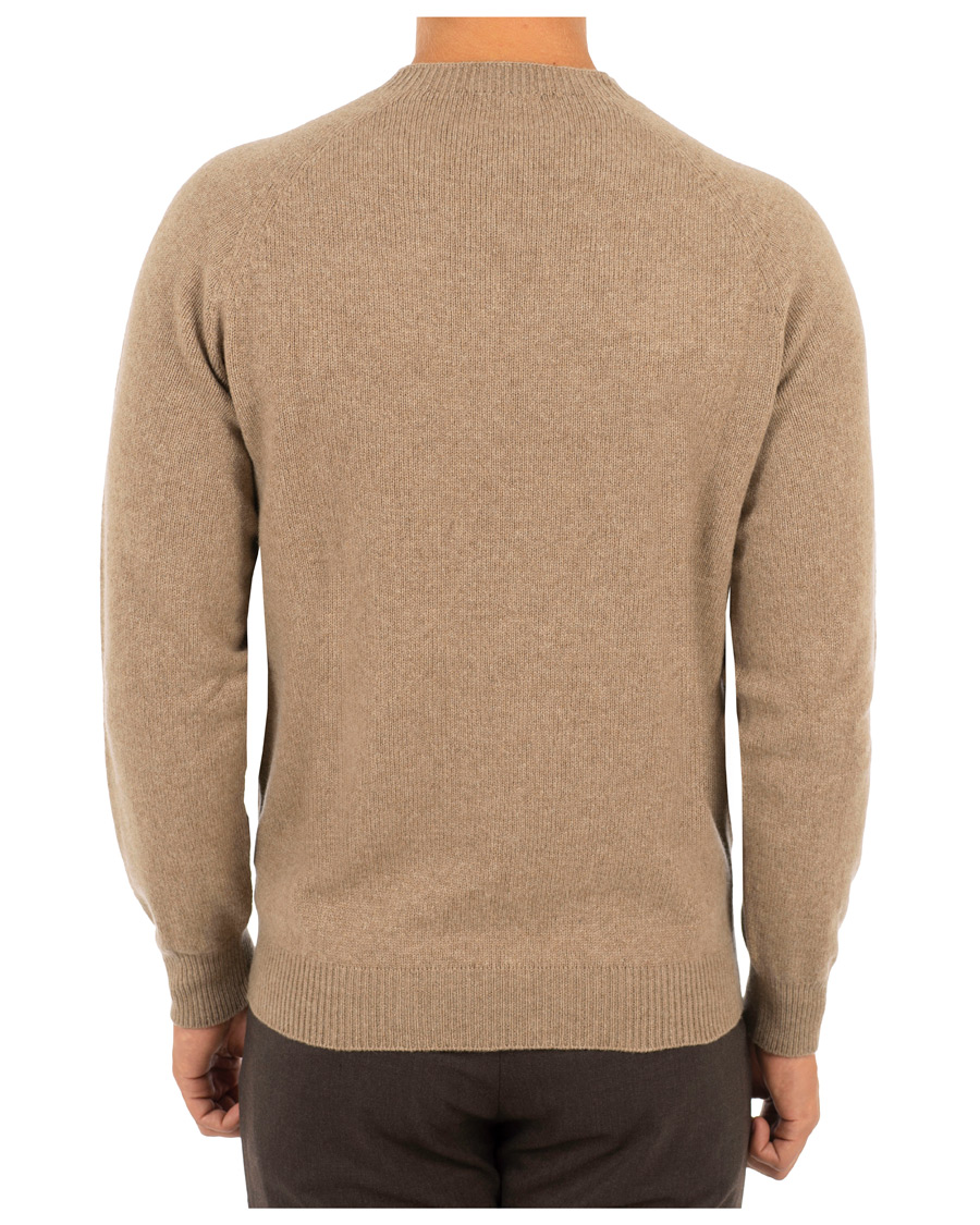 Herre | Trøjer | Sunspel | Lambswool Crew Neck Beige