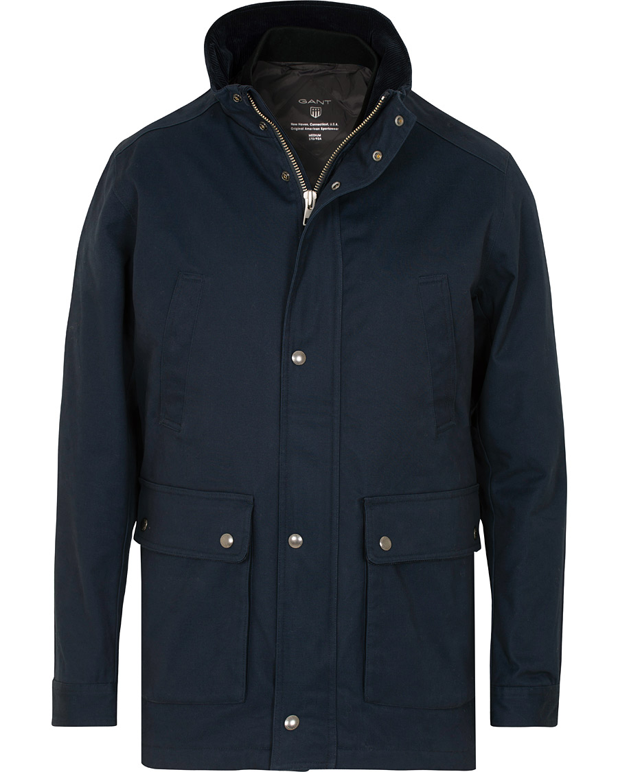 GANT The Waxy Double Decker Jacket Marine CareOfCarl