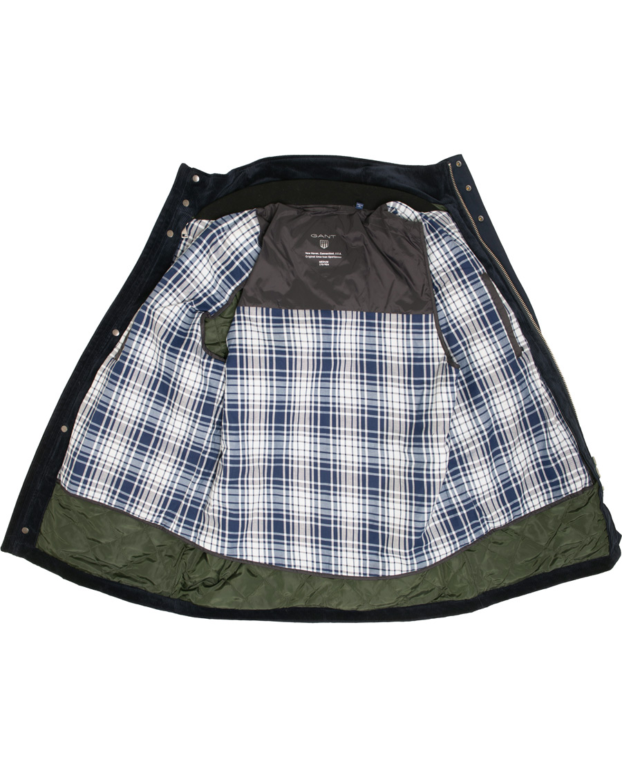 Herre | Jakker | GANT | The Waxy Double Decker Jacket Marine