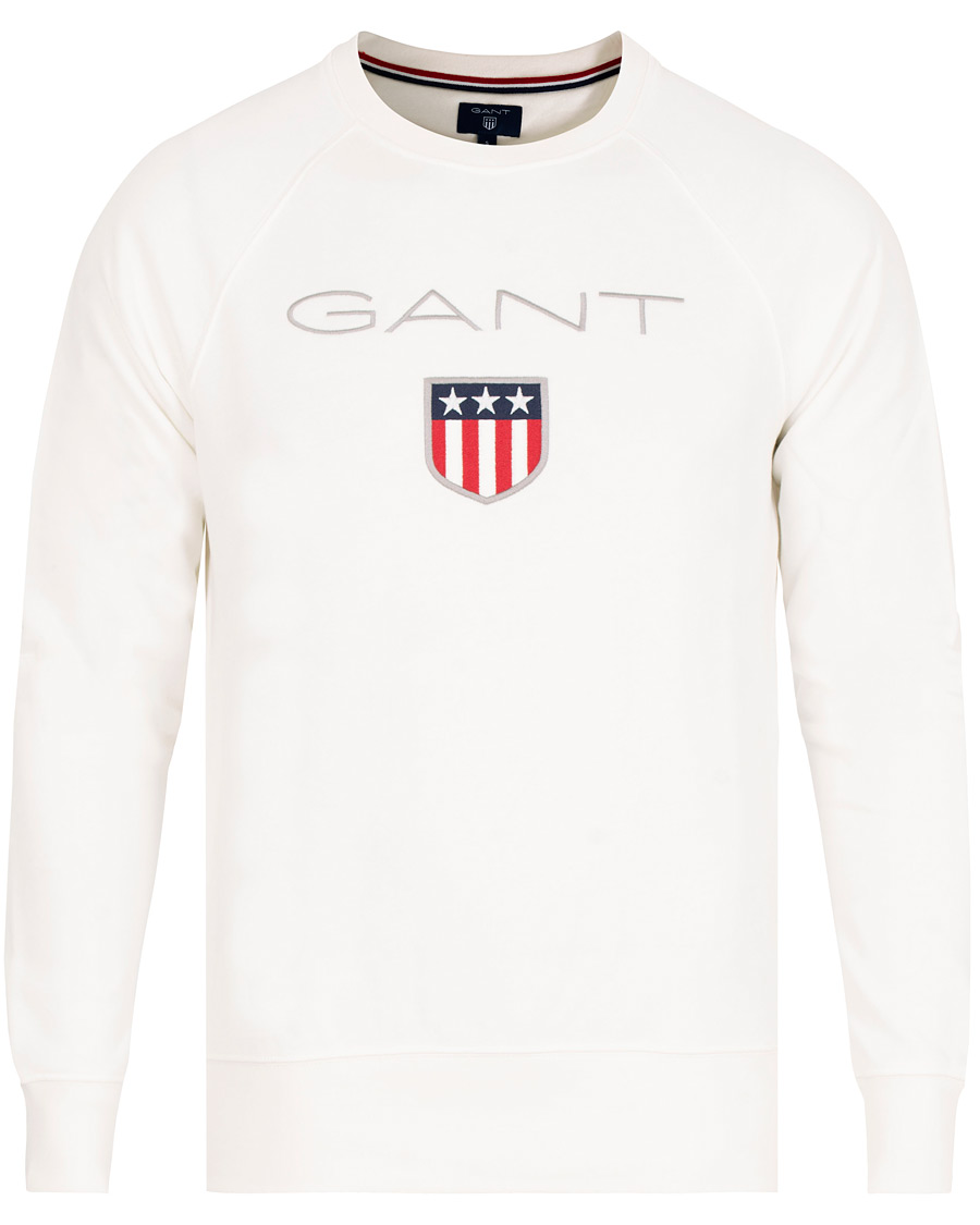 Herre | Trøjer | GANT | Shield Crew Neck Sweatshirts Eggshell