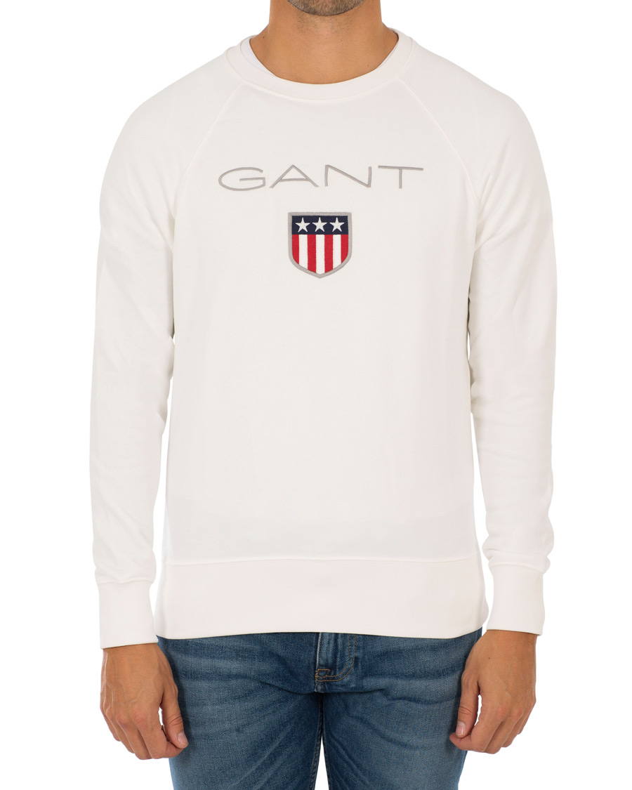Herre | Trøjer | GANT | Shield Crew Neck Sweatshirts Eggshell