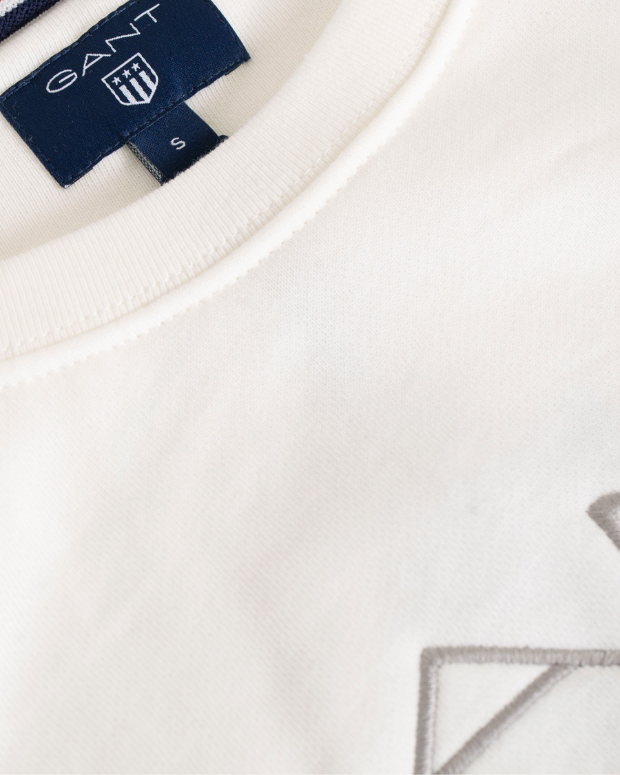 Herre | Trøjer | GANT | Shield Crew Neck Sweatshirts Eggshell