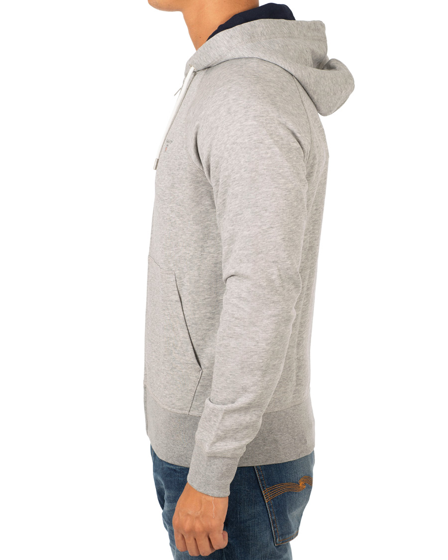 Herre | Trøjer | GANT | The Original Full Zip Hoodie Grey Melange