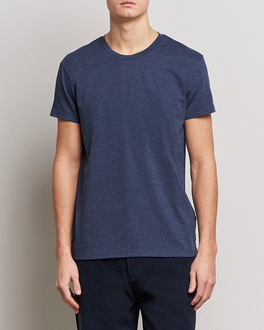 Herre | Samsøe & Samsøe | Samsøe & Samsøe | Kronos Crew Neck Tee Blue Iris Melange