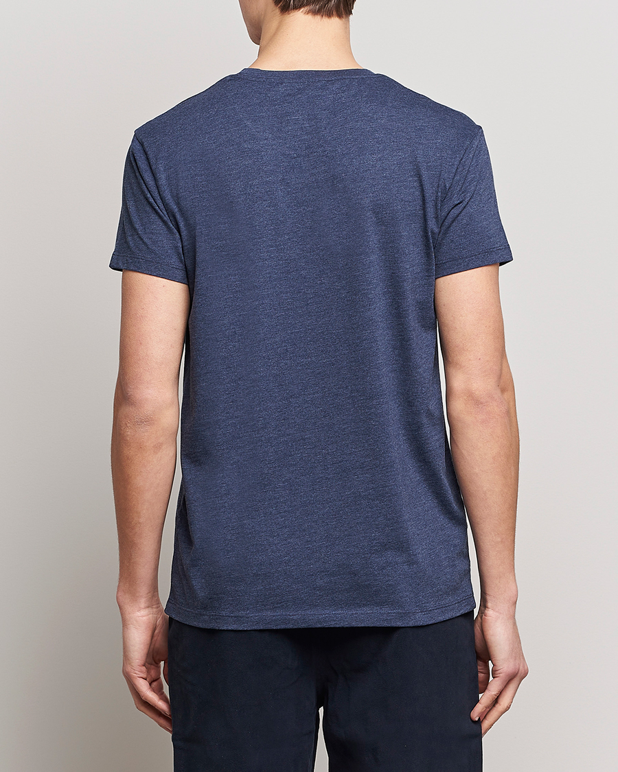 Herre | T-Shirts | Samsøe & Samsøe | Kronos Crew Neck Tee Blue Iris Melange