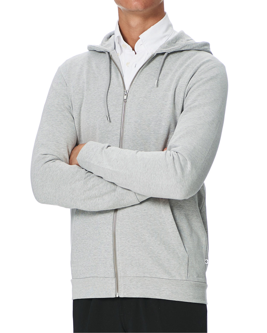 Herre | Trøjer | Samsøe Samsøe | Samsøe & Samsøe Enno Full Zip Hoodie Light Grey Melange