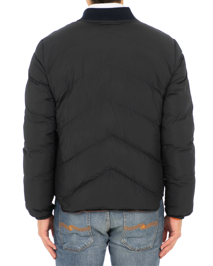 Herre | Jakker | The Workers Club | Reversible Down Filled Bomber Navy/Orange