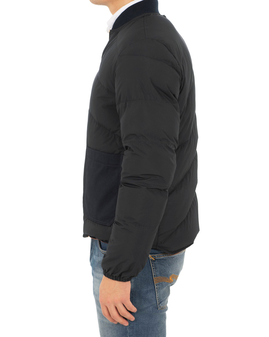 Herre | Jakker | The Workers Club | Reversible Down Filled Bomber Navy/Orange