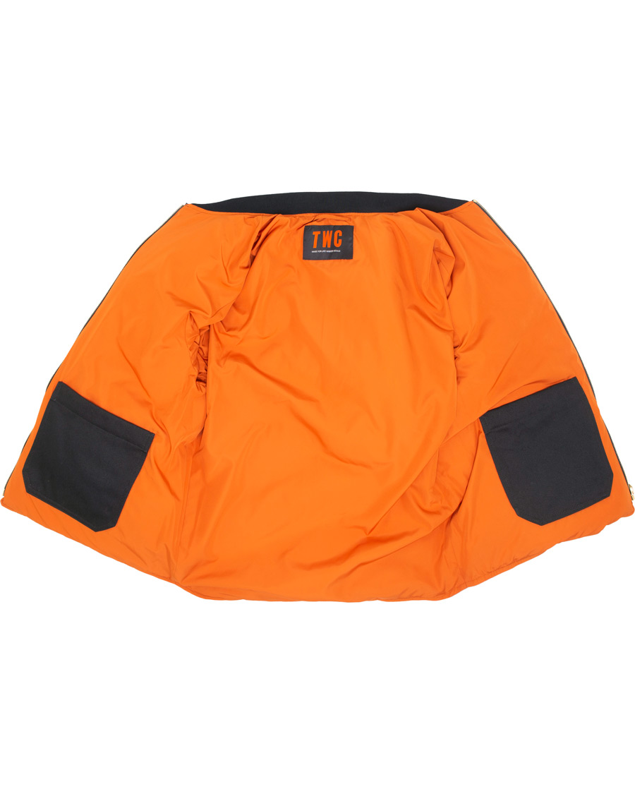 Herre | Jakker | The Workers Club | Reversible Down Filled Bomber Navy/Orange
