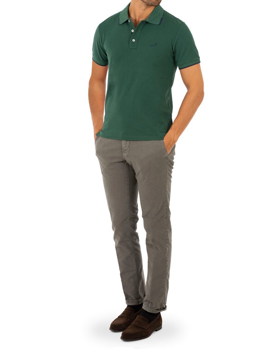 Herre | Polotrøjer | Jacob Cohën | Cotton Stretch Polo Green