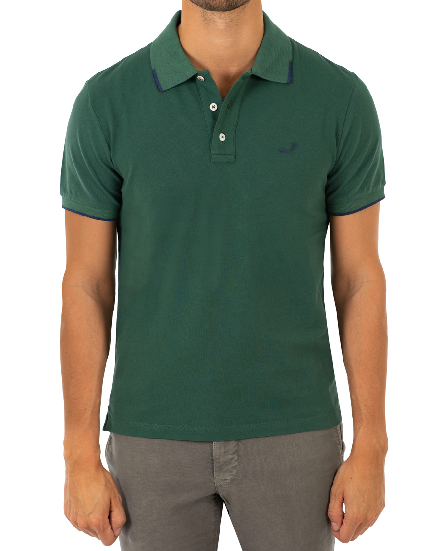 Herre | Polotrøjer | Jacob Cohën | Cotton Stretch Polo Green