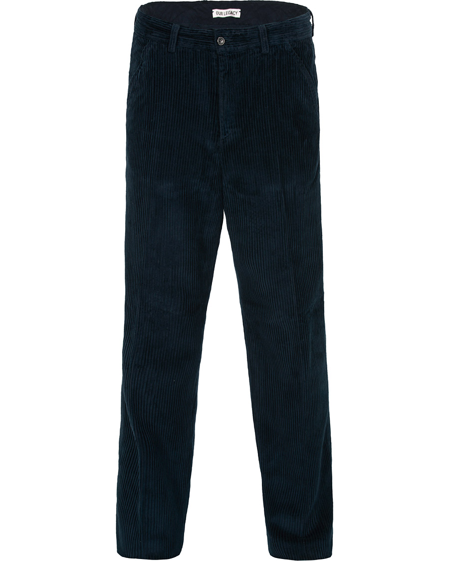 Herre | Bukser | Our Legacy | Chino 22 Glow Corduroy Navy