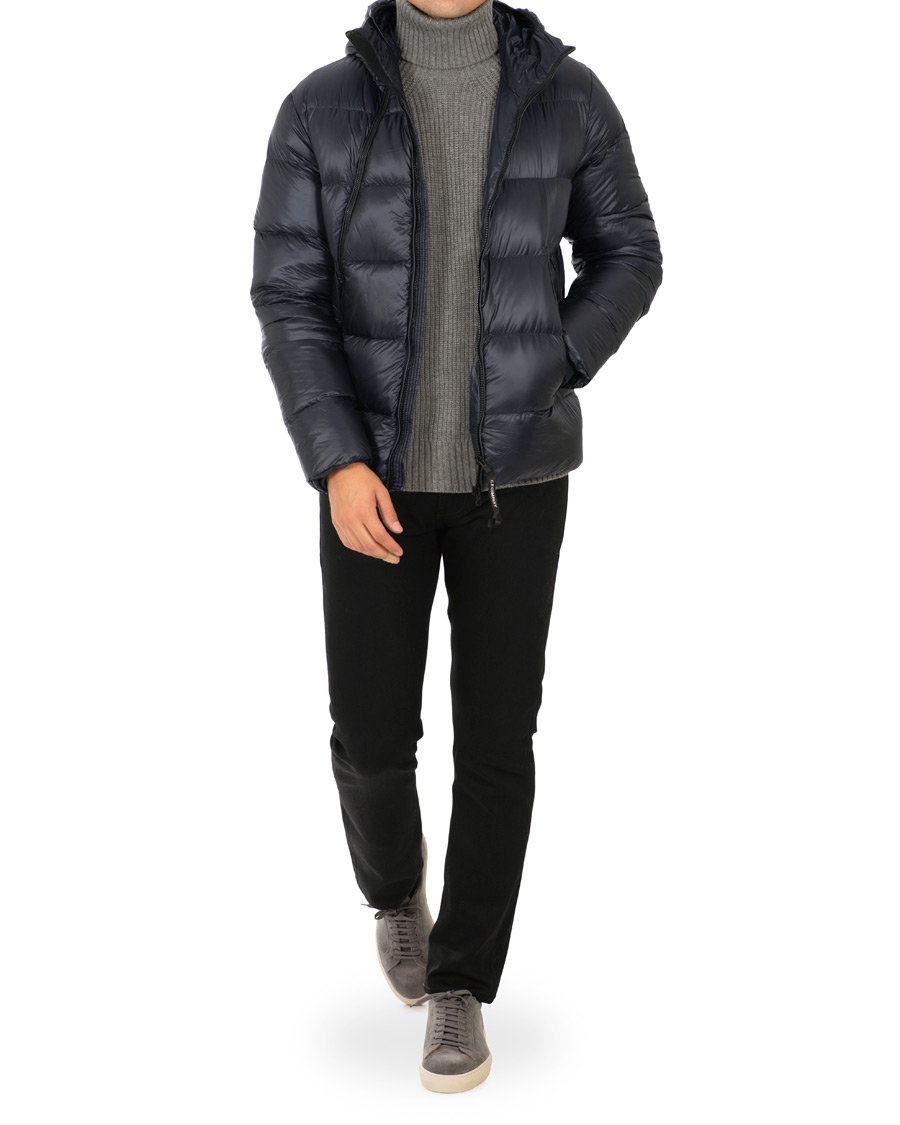 Herre | Jakker | C.P. Company | Down Hooded Jacket Navy