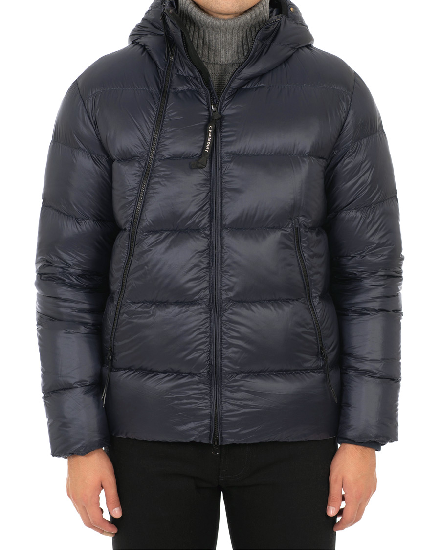 Herre | Jakker | C.P. Company | Down Hooded Jacket Navy