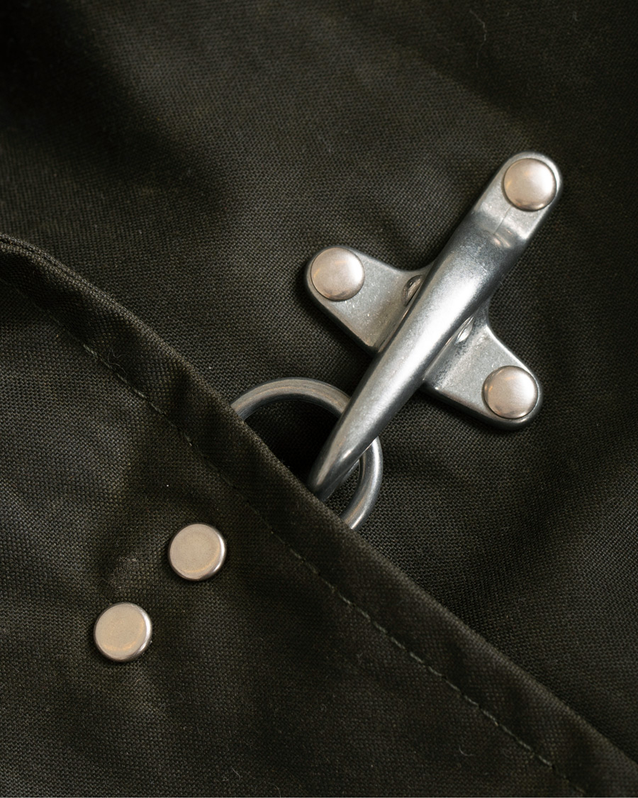 Herre | Jakker | Fay | Four Hook Luxury Oilskin Jacket Dark Green
