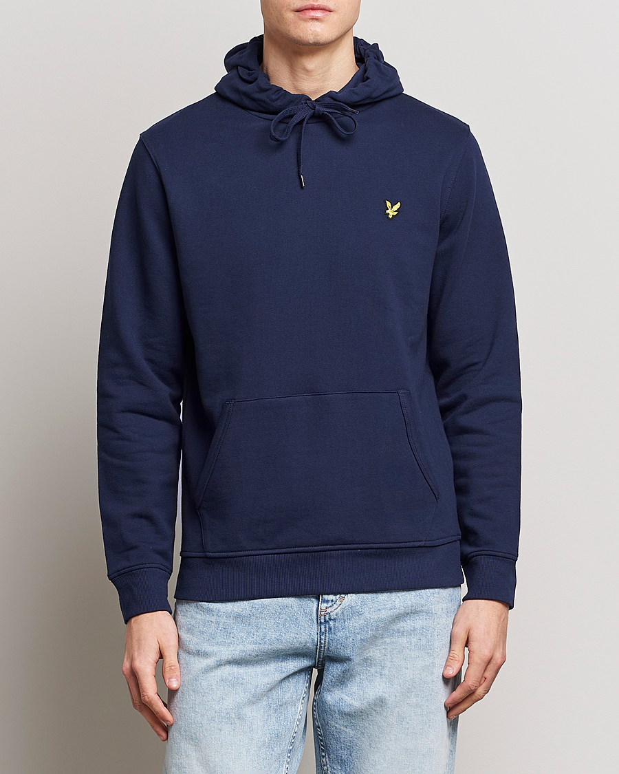 Herre | Hættetrøjer | Lyle & Scott | Organic Cotton Pullover Hoodie Navy