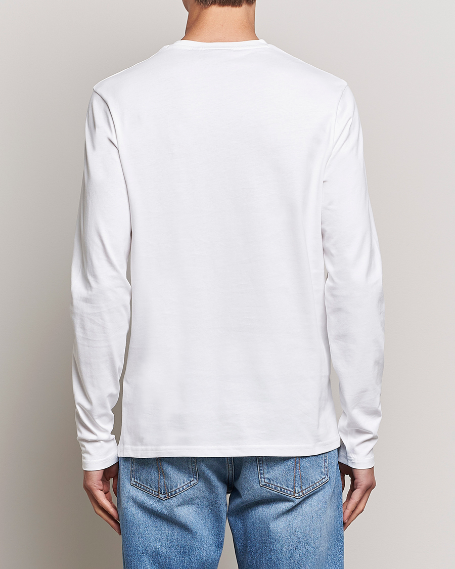 Herre | T-Shirts | Lyle & Scott | Plain Long Sleeve Cotton T-Shirt White