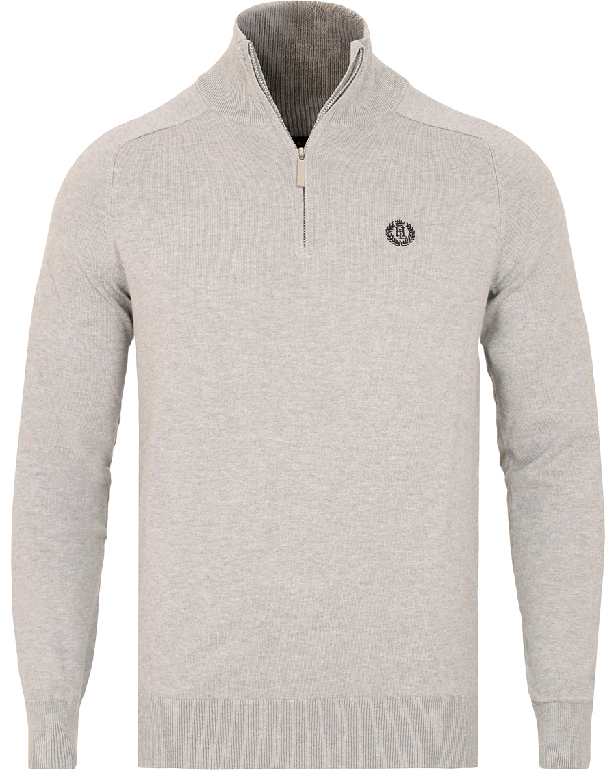 Herre | Trøjer | Henri-Lloyd | Henri Lloyd Miller Regular Half Zip Grey Marl