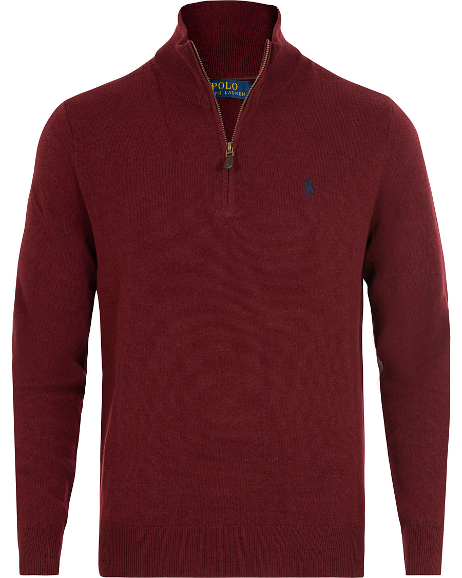 Herre | Trøjer | Polo Ralph Lauren | Merino Half Zip Classic Wine
