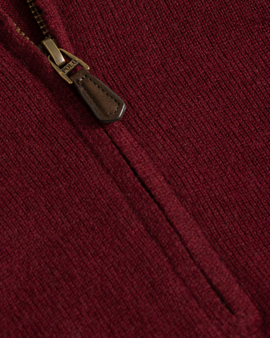Herre | Trøjer | Polo Ralph Lauren | Merino Half Zip Classic Wine